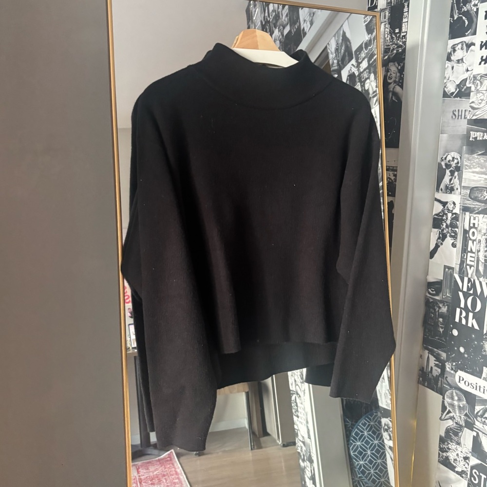 ANTHROPOLOGIE BLACK MOCKNECK